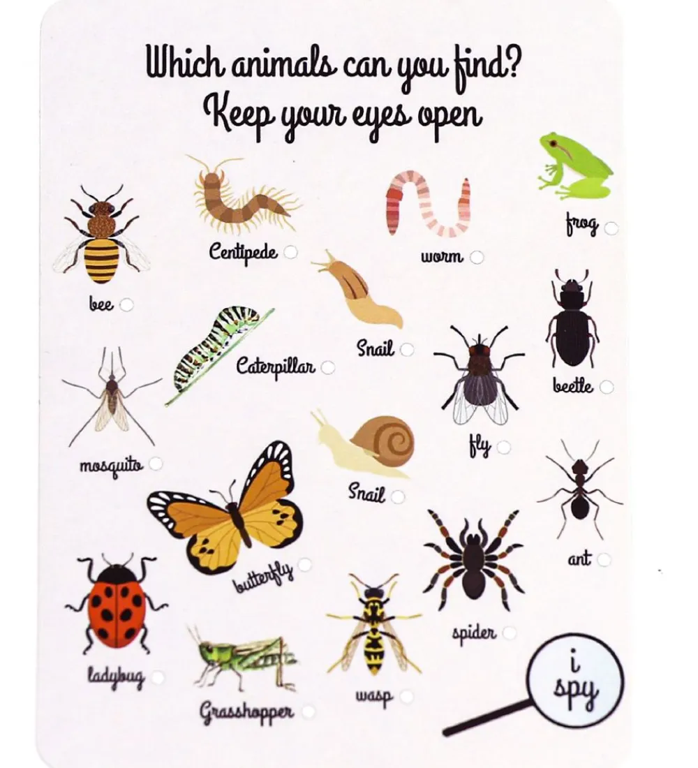 MaMaMeMo Trælegetøj>Insekthus m. Kort - Træ