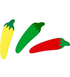 MaMaMeMo Legemad>Legemad - Træ - 3 stk. - Chili