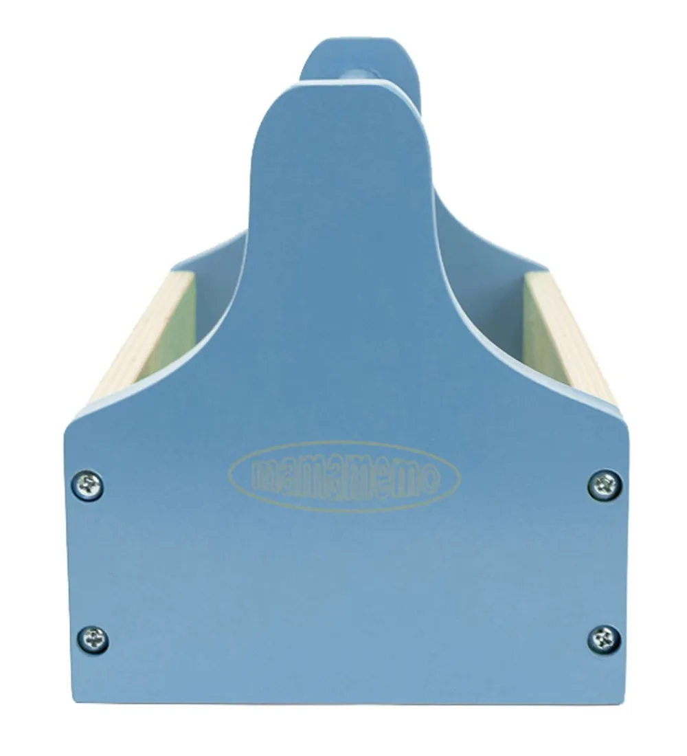 MaMaMeMo Legeværktøj>Værktøjskasse - Træ/Lyseblå