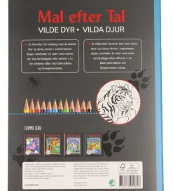 Mandalas Malebog>Malebog - Mal efter Tal - Vilde Dyr
