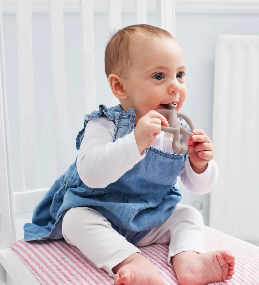 Matchstick Monkey Bideringe>Bidering - Monkey Teething - Grey