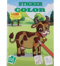 Megastar Malebog>Malebog m. Klistermærker - 32 Sider - Bondegård