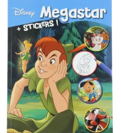 Megastar Malebog>Malebog m. Klistermærker - 208 Sider - Peter Pan
