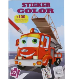 Megastar Malebog>Malebog m. Klistermærker - 32 Sider - Biler