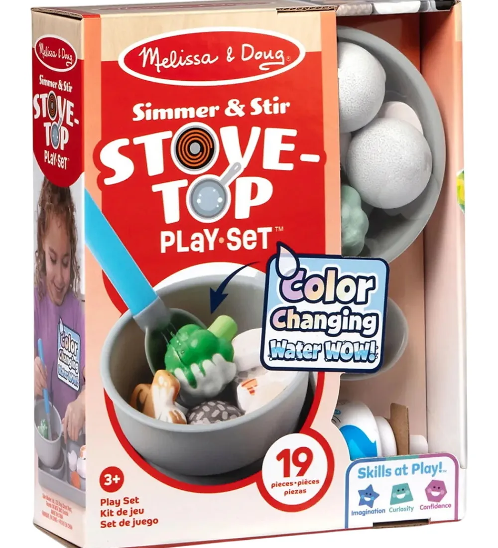 Melissa & Doug Rolleleg|Legemad>Legemad - 19 dele - Kogeplade