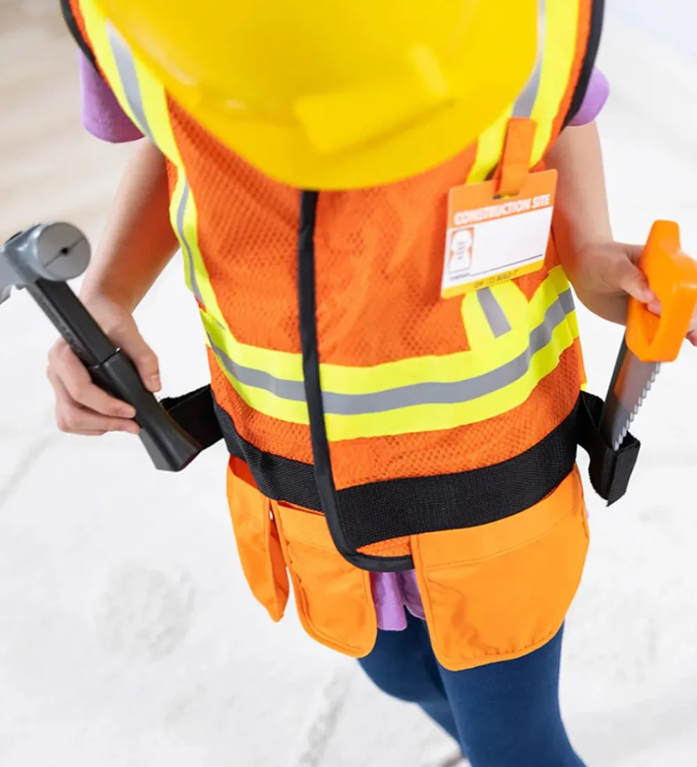 Melissa & Doug Udklædningstøj>Udklædning - Byggearbejder-sæt - 6 Dele