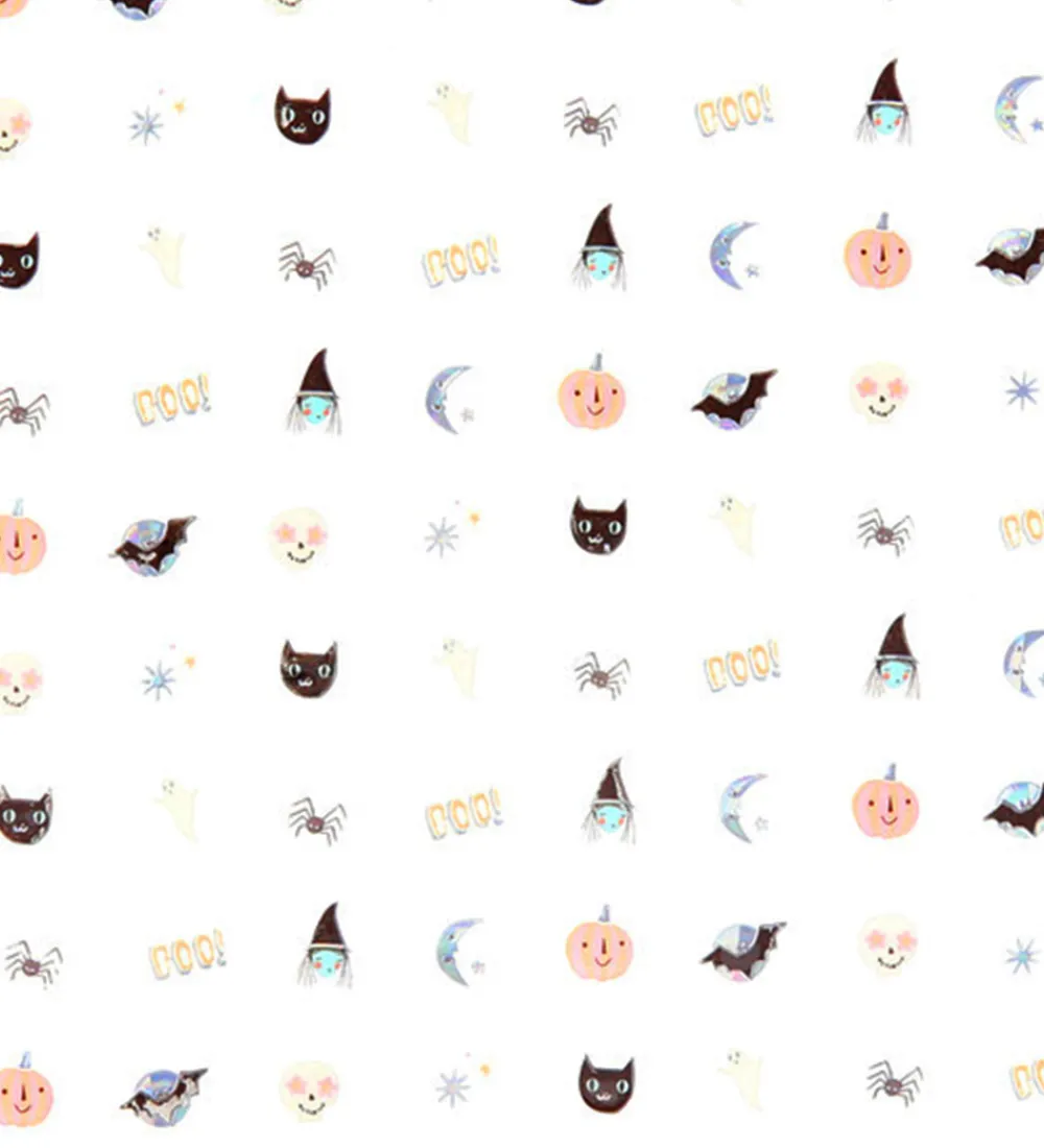 Meri Meri Kreativ Leg|Halloween>Negle Klistermærker - 200 Stk - Halloween