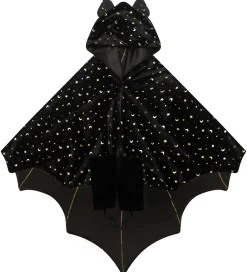 Mimi & Lula Udklædningstøj>Kappe m. Hætte - Black Bat Halloween