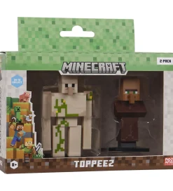 Minecraft Figurer>Legetøjsfigurer - 3D - 2-pak - Golem/Villager