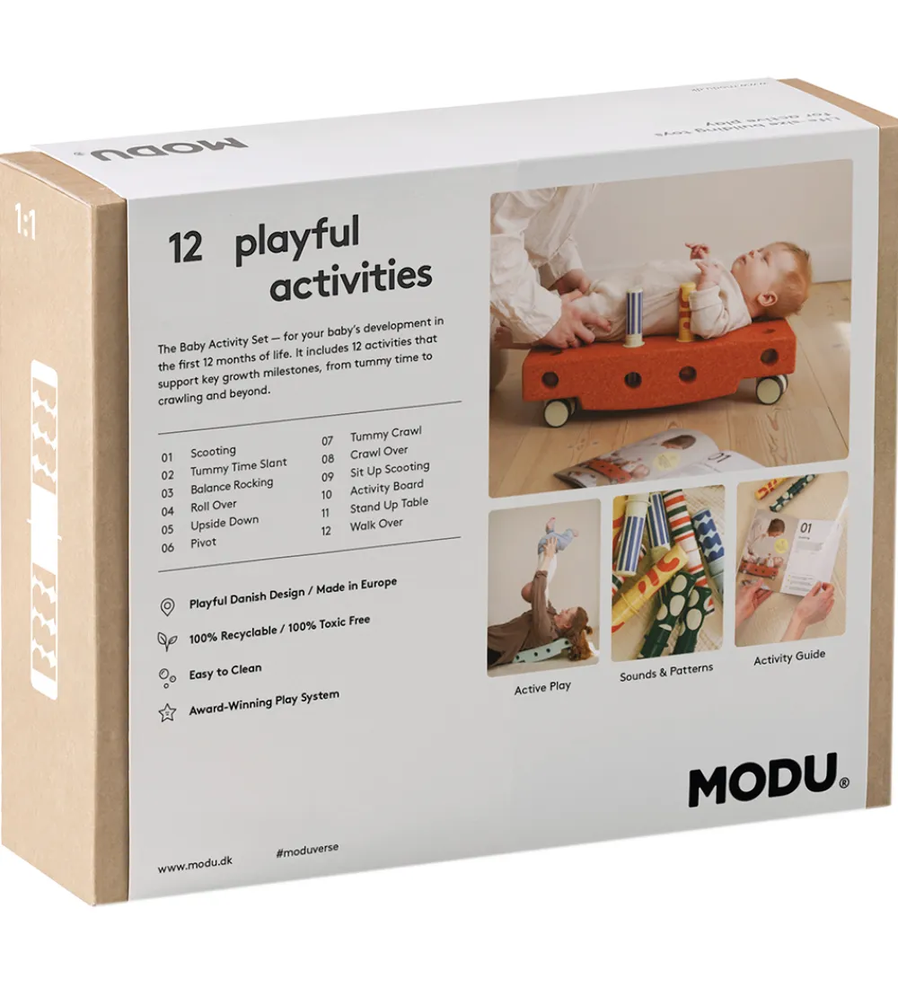 MODU Motorisk Legetøj>Baby Motoriksæt - 10 Dele - Ocean Mint/Forest Green