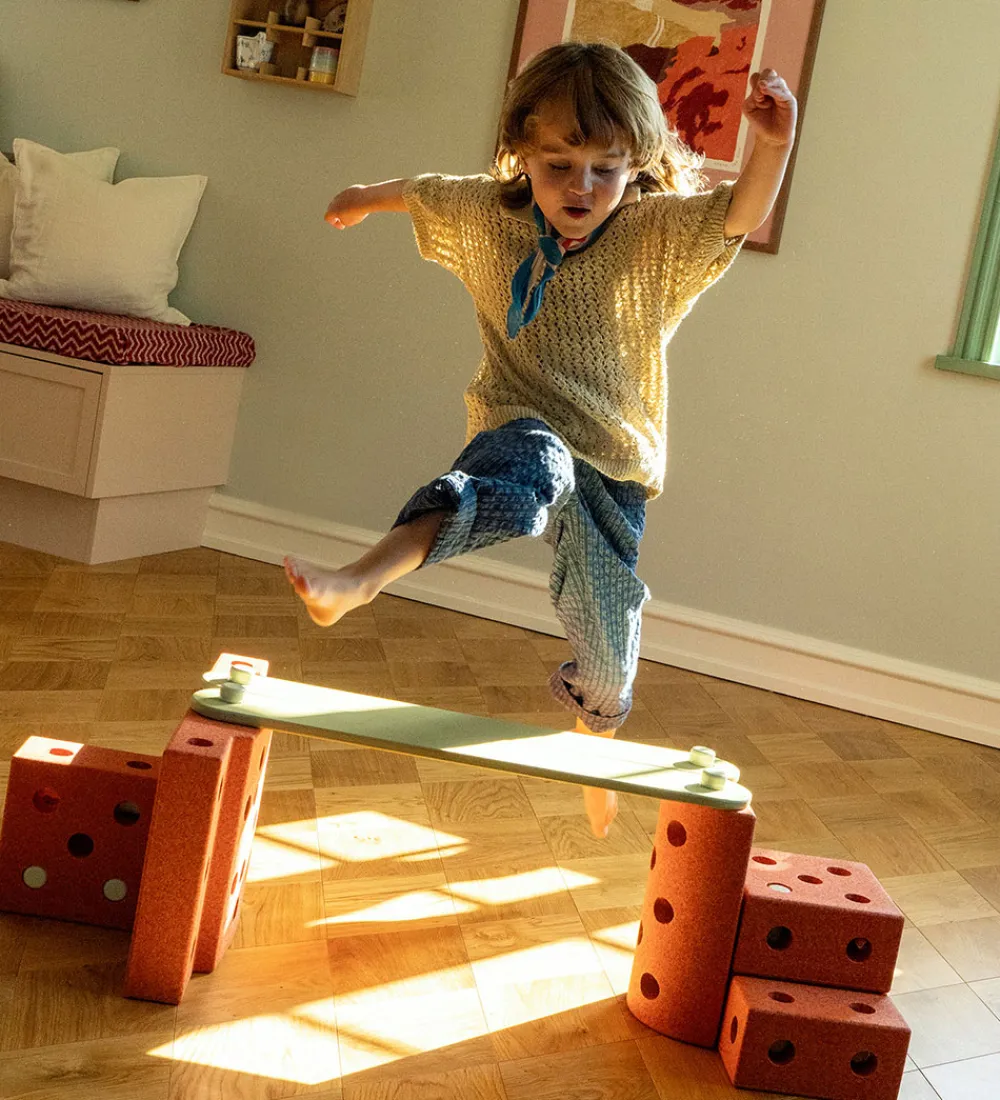 MODU Babylegetøj|Aktivitetslegetøj>Balancebomme - 2 stk - Dusty Green