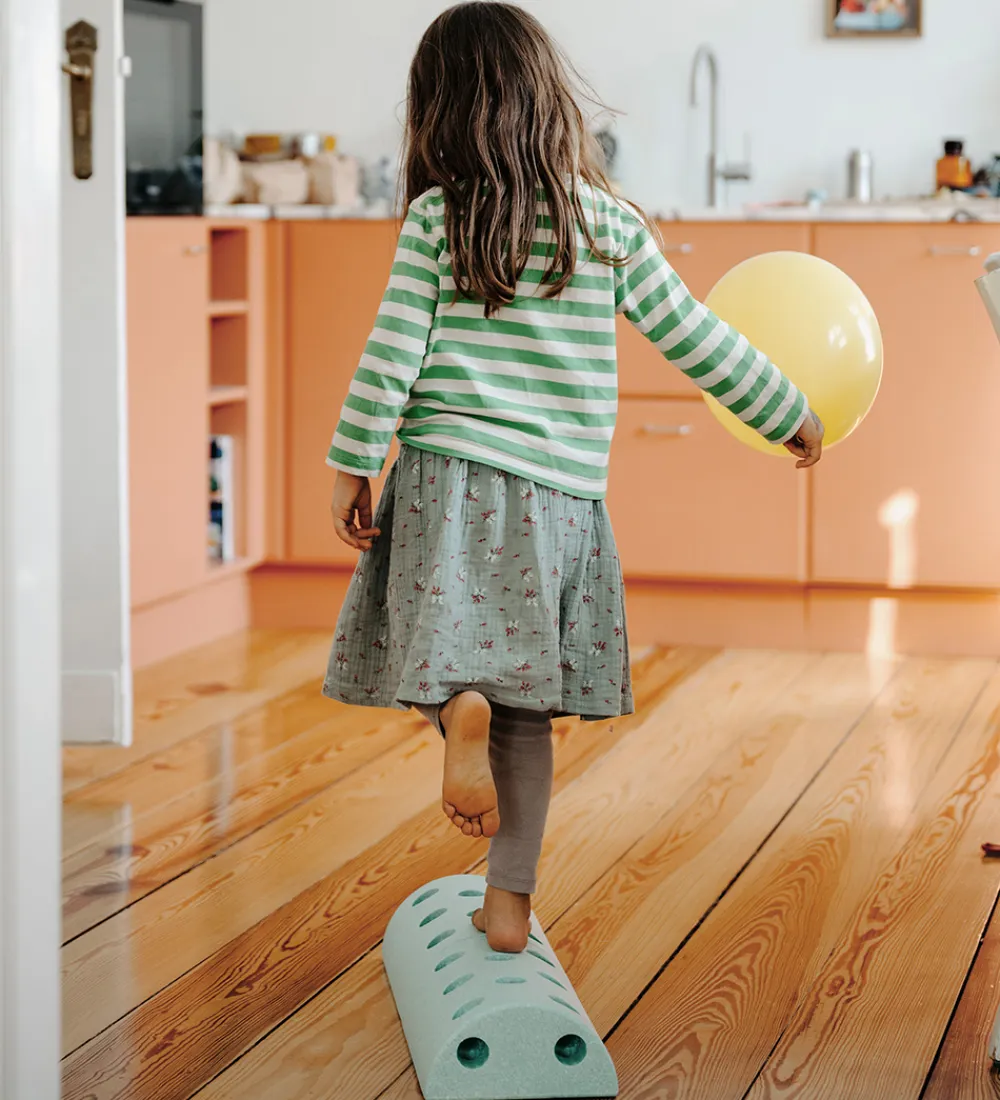 MODU Konstruktionslegetøj|Byg Og Klodser>Børneskammel - 4 Dele - Ocean Mint/Forest Green