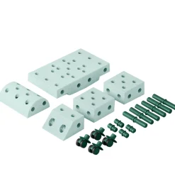 MODU Tumledyr|Motorisk Legetøj>Explorer Sæt - 20 Dele - 55x40x20 cm - Ocean Mint/Forest Gr