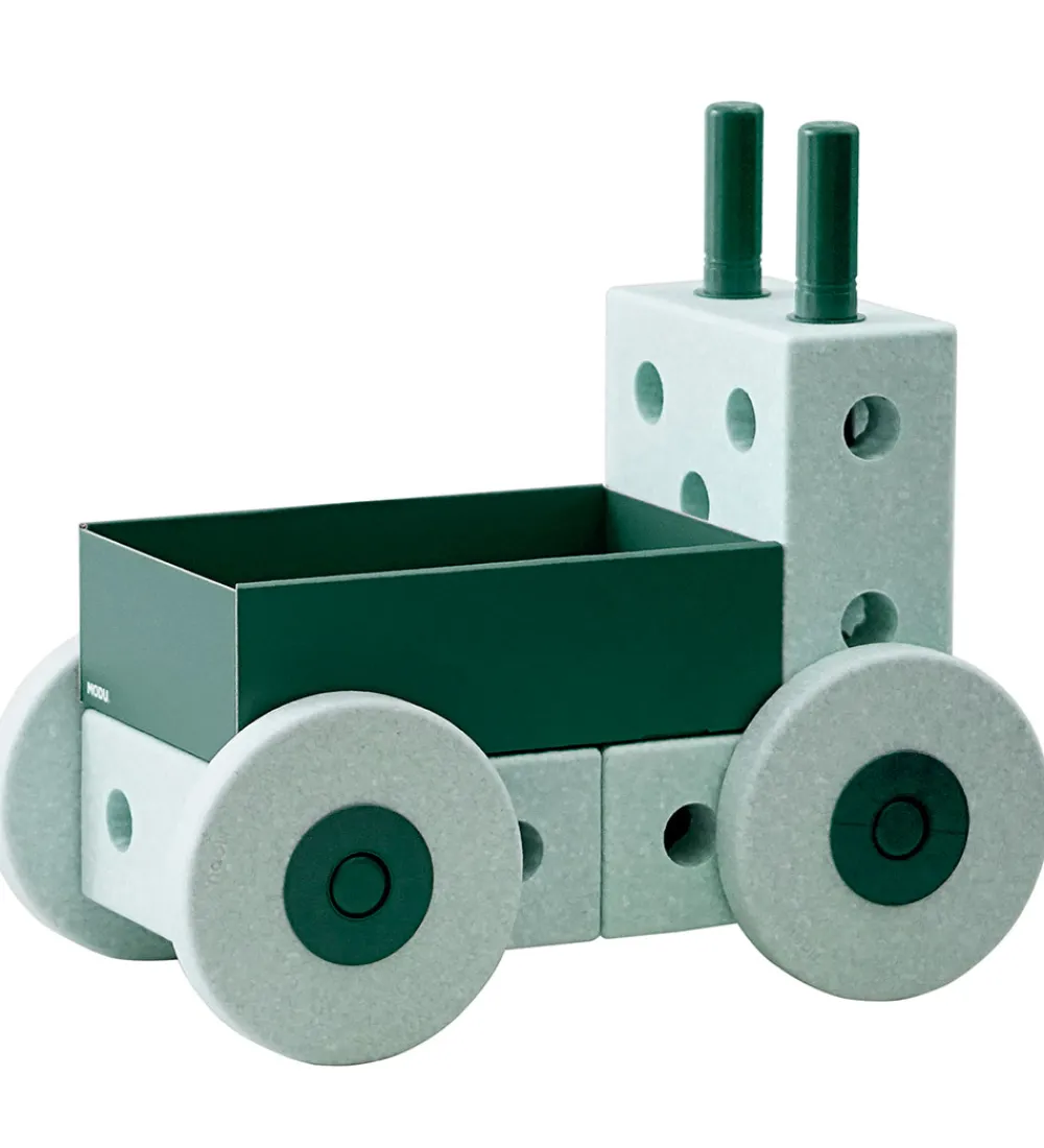 MODU Motorisk Legetøj|Gåvogne>Gåvogn - 3-i-1 - 48x27x44 cm - Ocean Mint/Forest Green