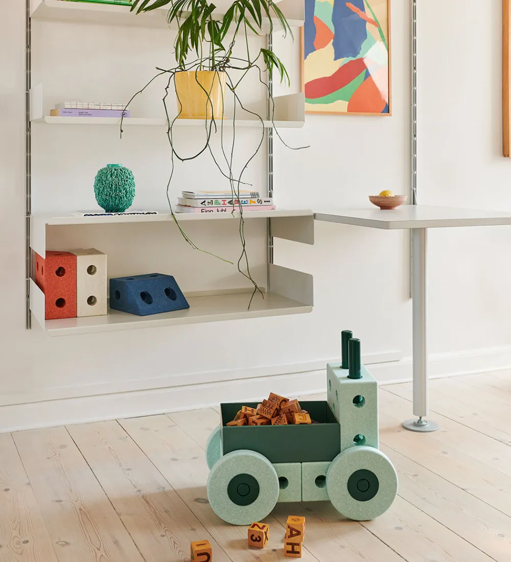 MODU Motorisk Legetøj|Gåvogne>Gåvogn - 3-i-1 - 48x27x44 cm - Ocean Mint/Forest Green