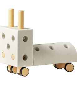 MODU Tumledyr|Motorisk Legetøj>Gåvogn - Tiny Ride - 10 Dele - 40x20x36 cm - Sand Grey/Hone