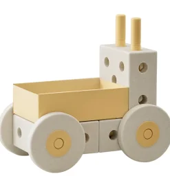 MODU Tumledyr|Motorisk Legetøj>Gåvogn 3-i-1 - 48x27x44 cm - Sand Grey/Honey Yellow