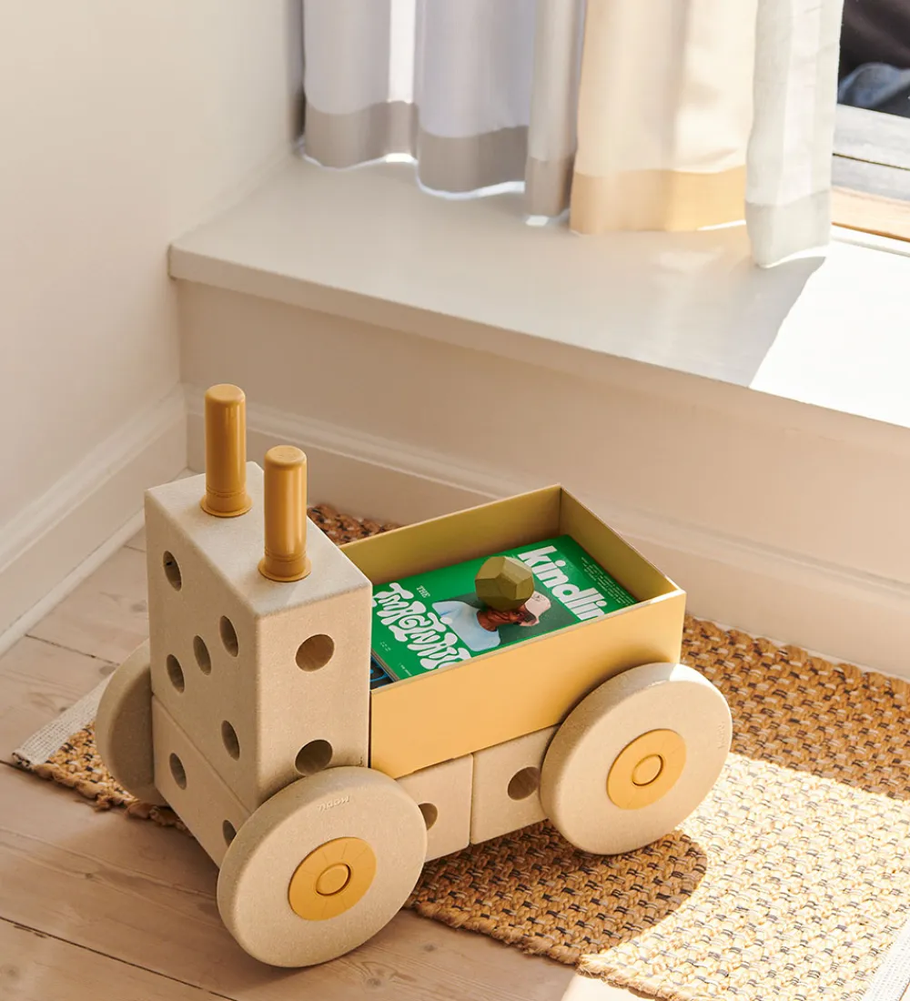 MODU Tumledyr|Motorisk Legetøj>Gåvogn 3-i-1 - 48x27x44 cm - Sand Grey/Honey Yellow