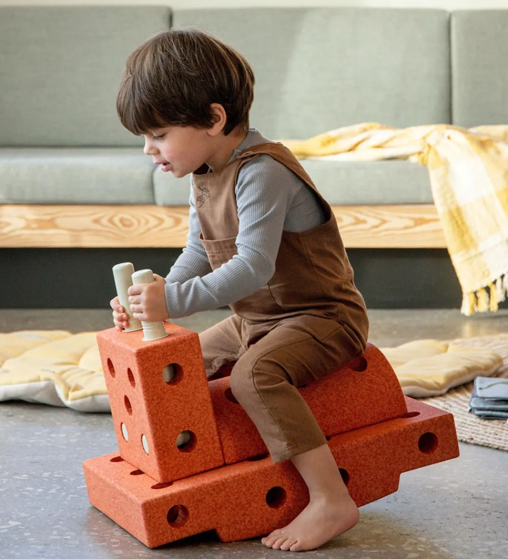 MODU Aktivitetslegetøj|Motorisk Legetøj>Klods Base - 50x30x10 cm - Burnt Orange
