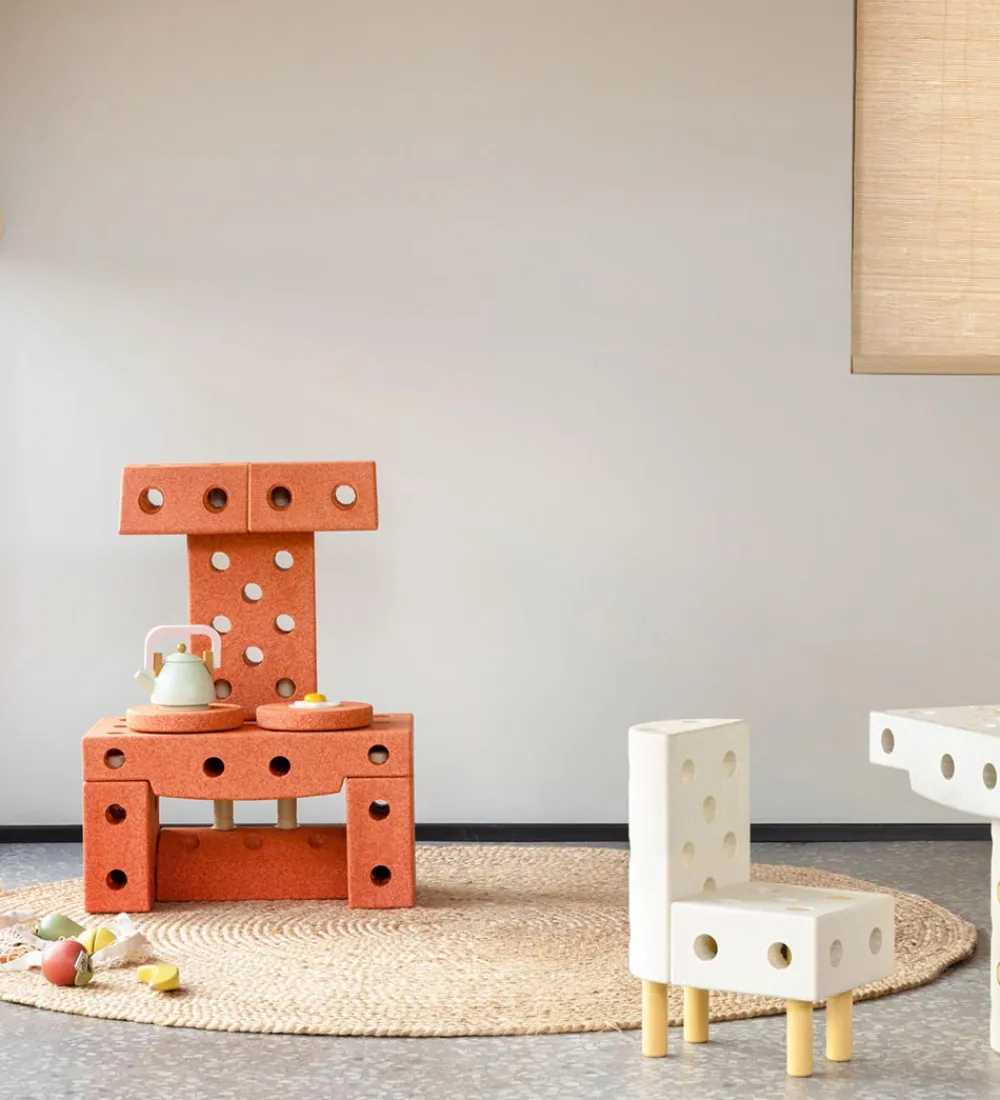 MODU Aktivitetslegetøj|Motorisk Legetøj>Klods Base - 50x30x10 cm - Burnt Orange