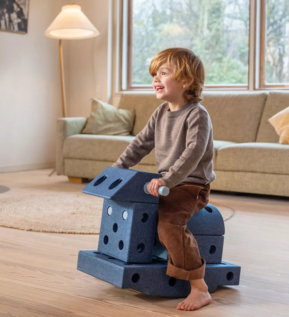 MODU Aktivitetslegetøj|Motorisk Legetøj>Klods Base - 50x30x10 cm - Deep Blue