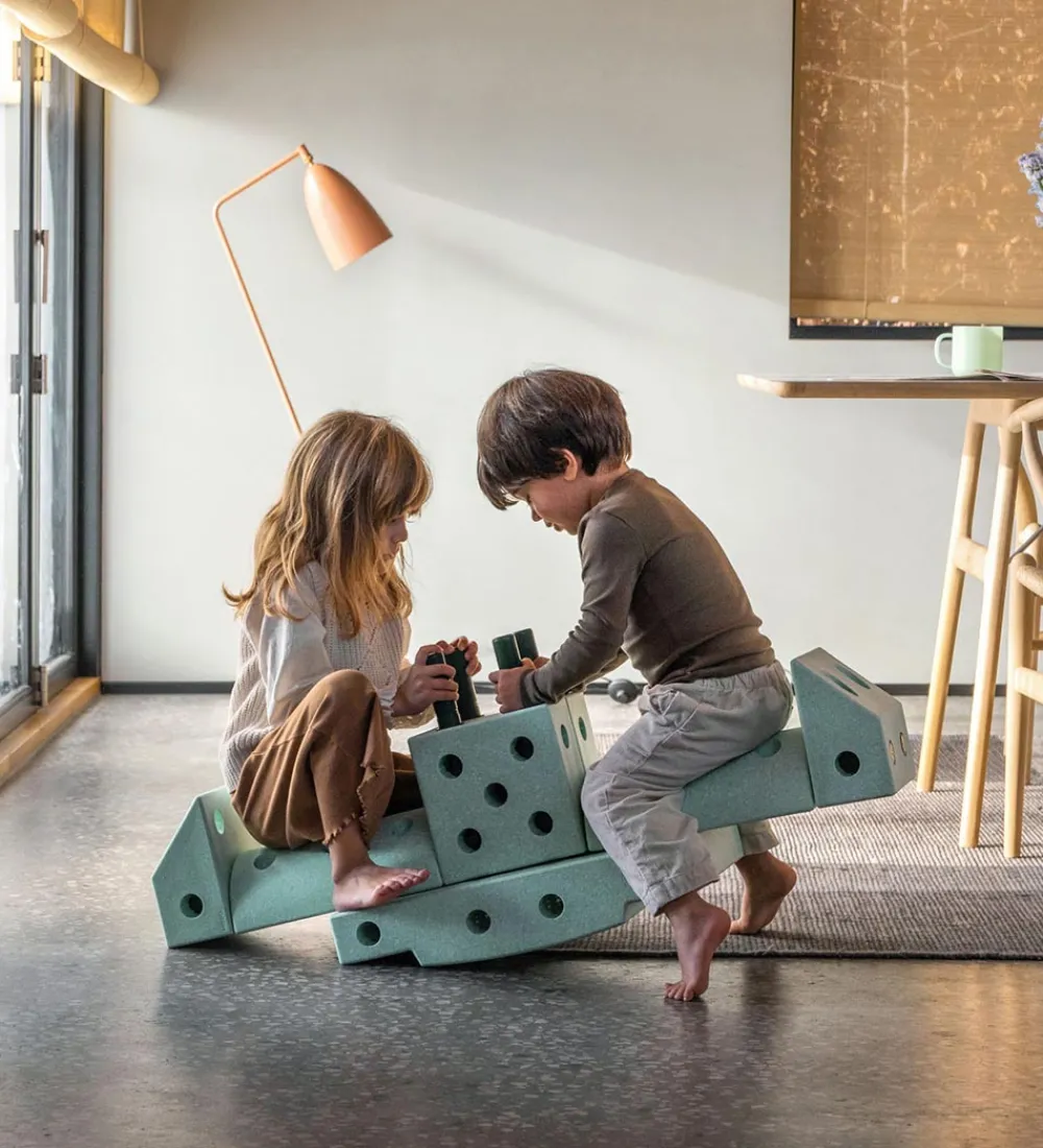 MODU Aktivitetslegetøj|Motorisk Legetøj>Klods Base - 50x30x10 cm - Ocean Mint