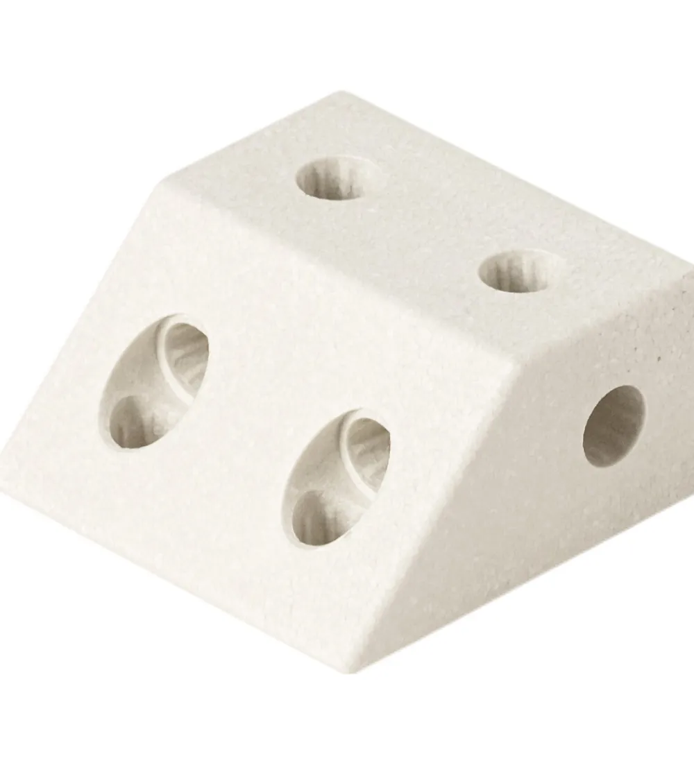 MODU Tumledyr|Motorisk Legetøj>Klods Vinkel - 20x20x10 cm - Sand Grey