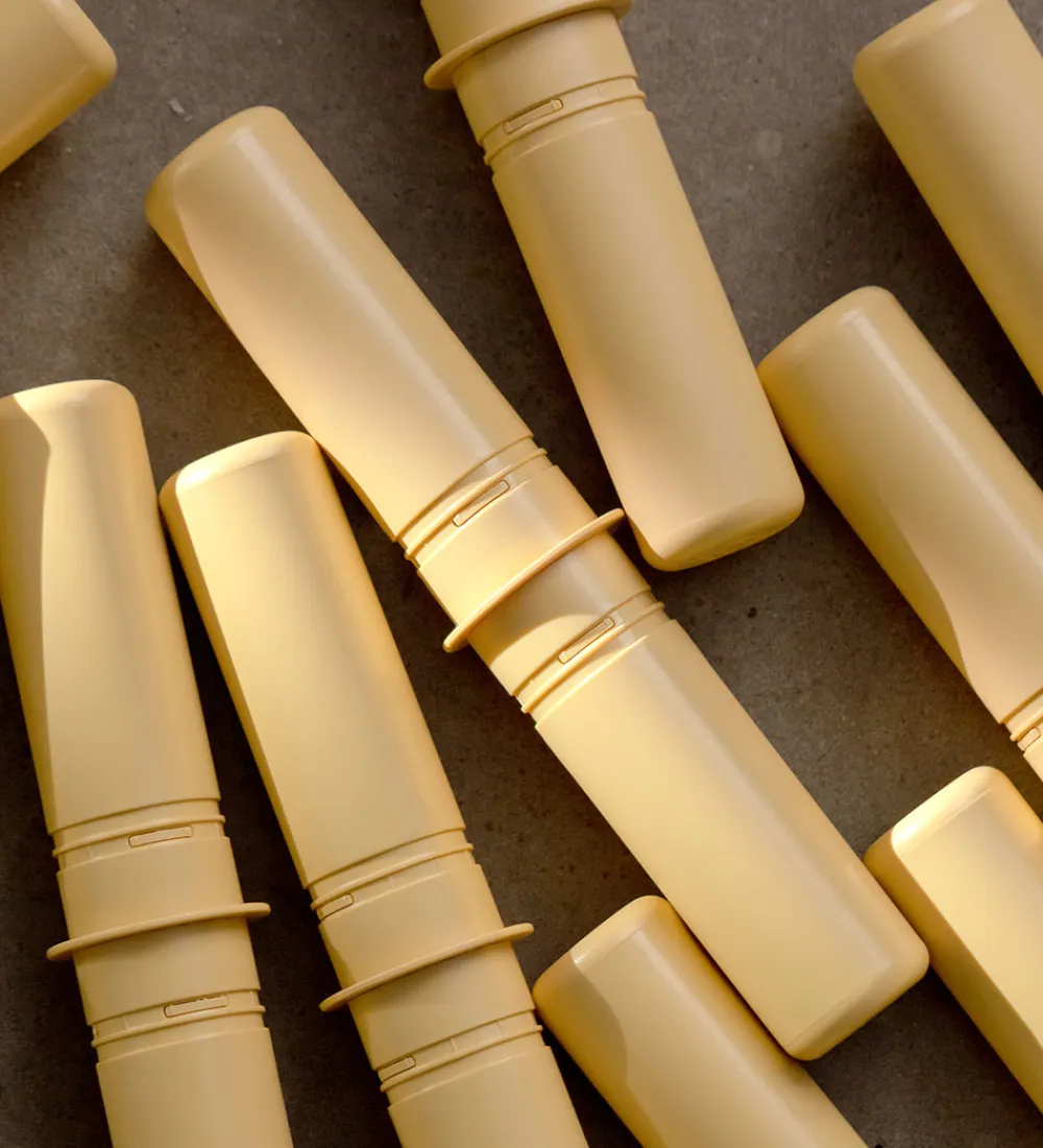 MODU Aktivitetslegetøj|Motorisk Legetøj>Samlepinde - 8 stk - Honey Yellow