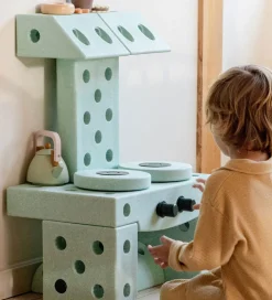 MODU Aktivitetslegetøj|Motorisk Legetøj>4x Foam Wheels - 4-pak - Ocean Mint/Forrest Green