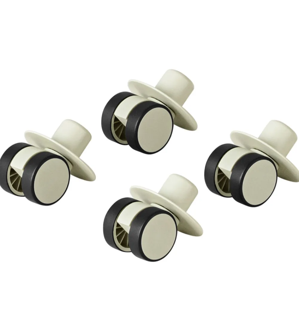 MODU Aktivitetslegetøj|Motorisk Legetøj>4x Swirly Wheels - 4-pak - Dusty Green