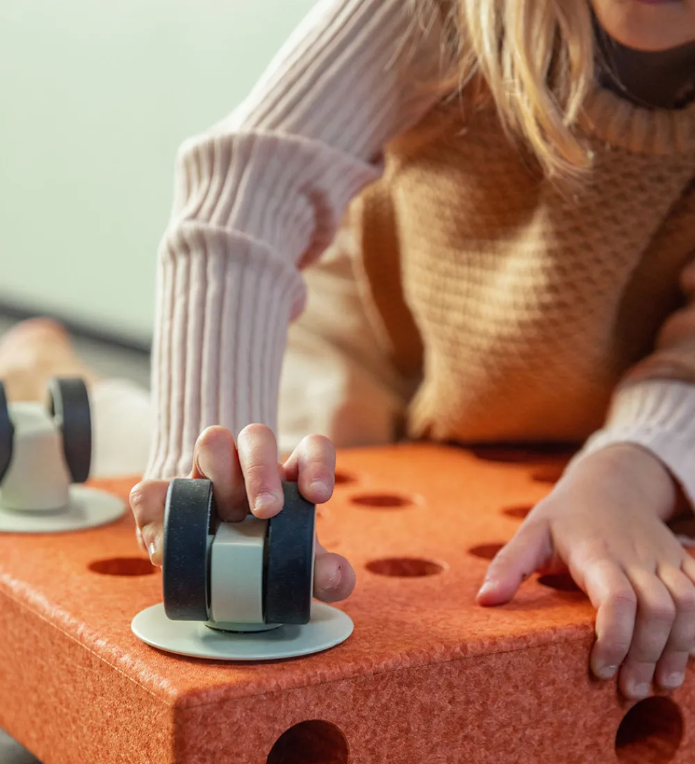 MODU Aktivitetslegetøj|Motorisk Legetøj>4x Swirly Wheels - 4-pak - Dusty Green