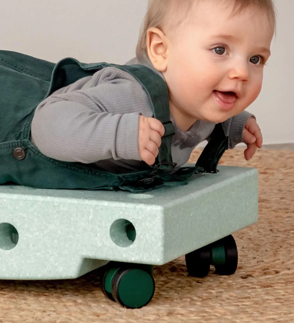 MODU Aktivitetslegetøj|Motorisk Legetøj>4x Swirly Wheels - 4-pak - Dusty Green