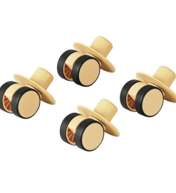 MODU Aktivitetslegetøj|Motorisk Legetøj>4x Swirly Wheels - 4-pak - Honey Yellow