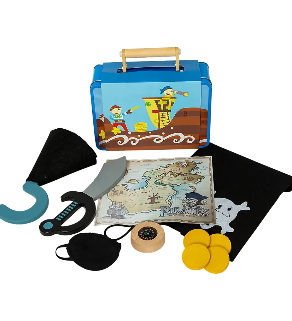 Molly & Rose Udklædningstøj|Halloween>Piratkuffert - Metal - Blå