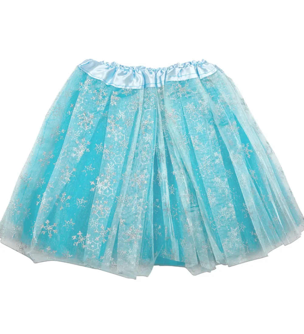 Molly & Rose Udklædningstøj|Halloween>Udklædning - Tylskørt - Blå Snefnug Glitter