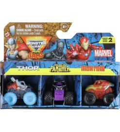 Monster Jam Biler, Tog Og Køretøjer>Biler - 1:87 - Mini - Marvel - 3-pak