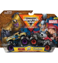 Monster Jam Biler, Tog Og Køretøjer>Truck - 1:64 - Marvel - 2-pak - Thanos vs Thor