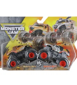 Monster Jam Biler, Tog Og Køretøjer>Truck - 1:64 - 2-pak - Monster Murt vs Monster Mutt