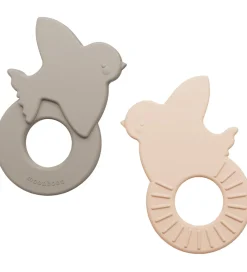 Moonboon Bideringe|Babylegetøj>Bidering - 2-pak - Rose Mix