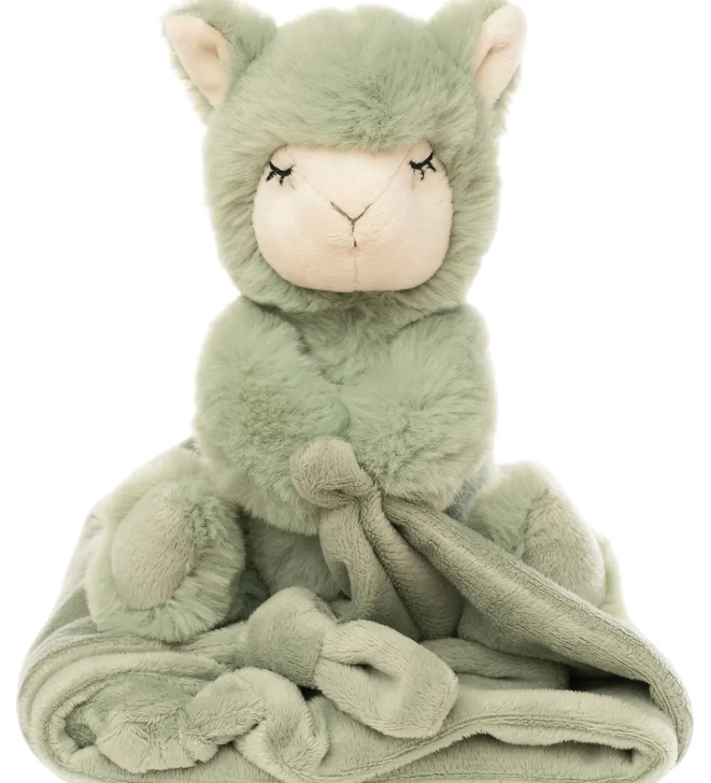 NatureZoo Bamser>Nusseklud - Lama - 35x35 cm - Støvet Grøn