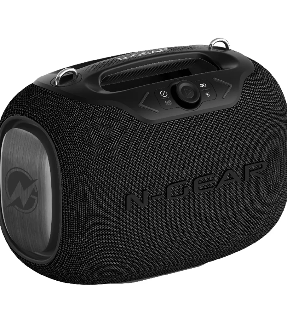 N-Gear Musikinstrumenter>Højtaler med 2 Mikrofoner - Wireless - NRG600 - Sort