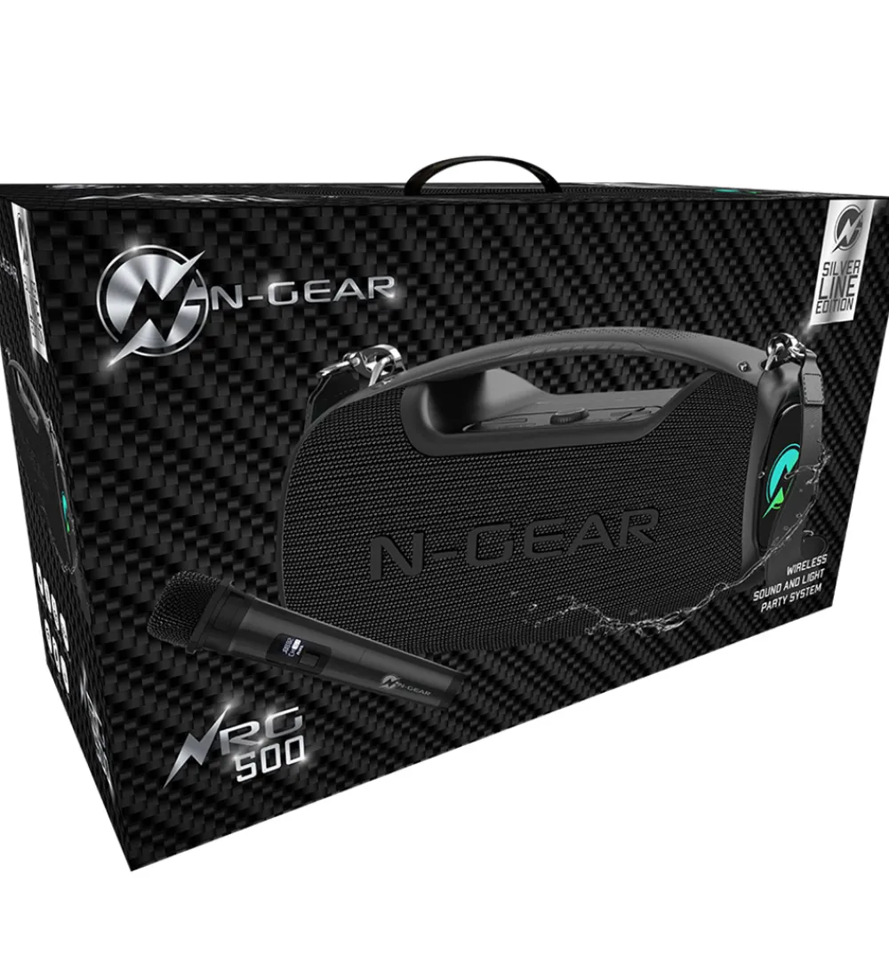 N-Gear Musikinstrumenter>Højtaler med Mikrofon - Wireless - NRG500 - Sort