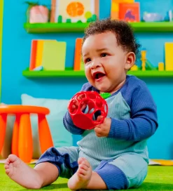 Oball Gribelegetøj|Bideringe>Bidebold - Æble - Rød