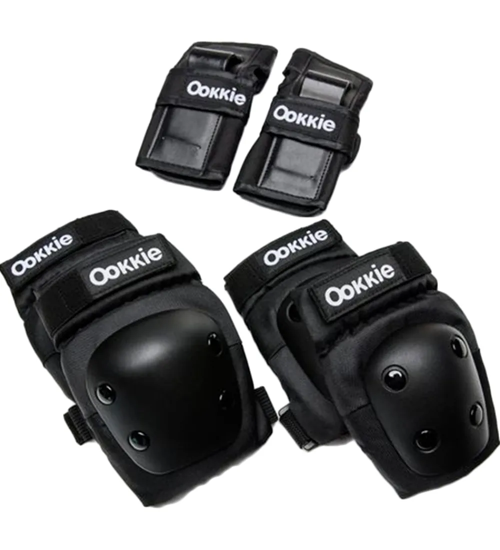 Ookkie Rulleskøjter>Beskyttelsessæt - Safety Pads x-small - Sort
