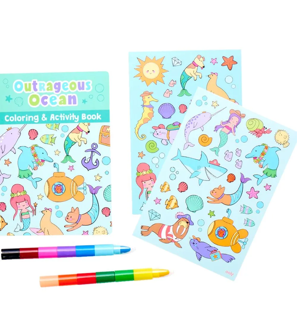 Ooly Malebog>Aktivitetssæt - Mini Traveler - Outrageous Ocean