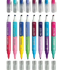 Ooly Tuscher Og Farver>Dobbeltsidede Tuscher - 8 stk - Color Layers