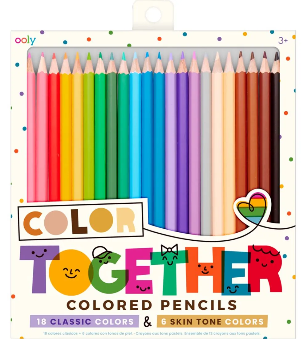 Ooly Tuscher Og Farver>Farveblyanter - 24 Strk - Color Together Colered Pencils