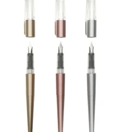 Ooly Tuscher Og Farver>Fyldepen m. Notesbog - 3 Stk - Dual Tip Metallic Markers