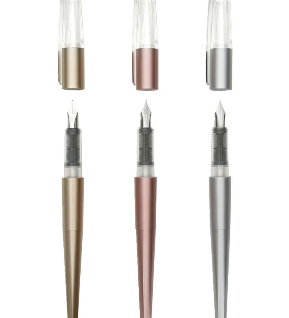 Ooly Tuscher Og Farver>Fyldepen m. Notesbog - 3 Stk - Dual Tip Metallic Markers