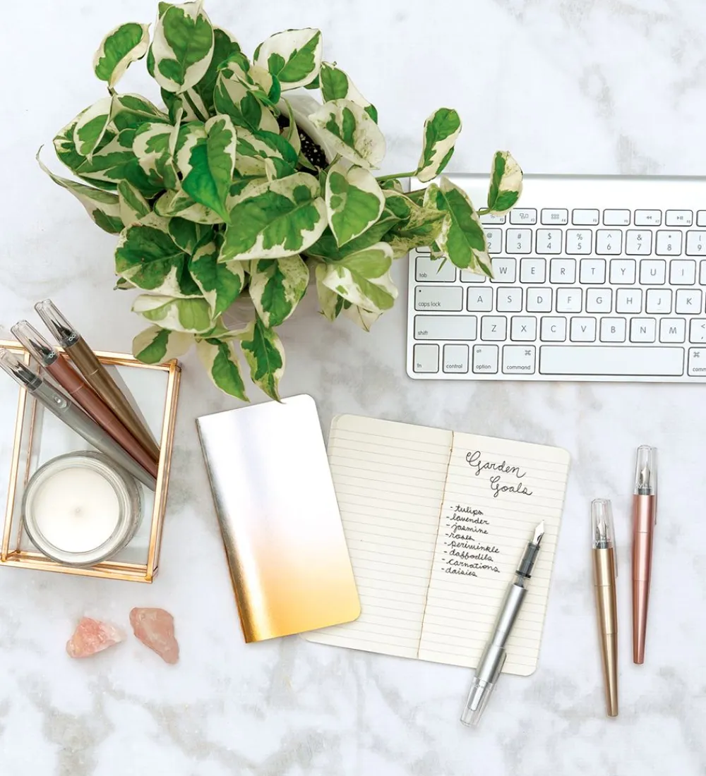 Ooly Tuscher Og Farver>Fyldepen m. Notesbog - 3 Stk - Dual Tip Metallic Markers